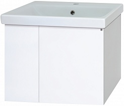 Misty Мебель для ванной Лира 50 L подвесная белая – фотография-2